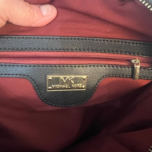 A Fashion inspired  Medium Studded Pebbled Vegan Leather Backpack - Picture 5 of 8